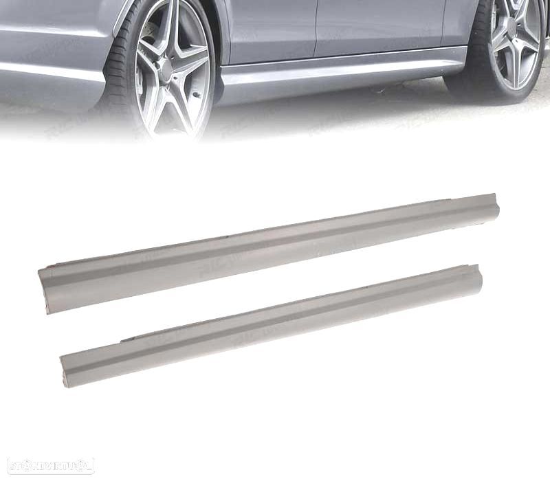 EMBALADEIRAS LATERAIS MERCEDES CLASE C W204 LOOK AMG 07-14 - 2