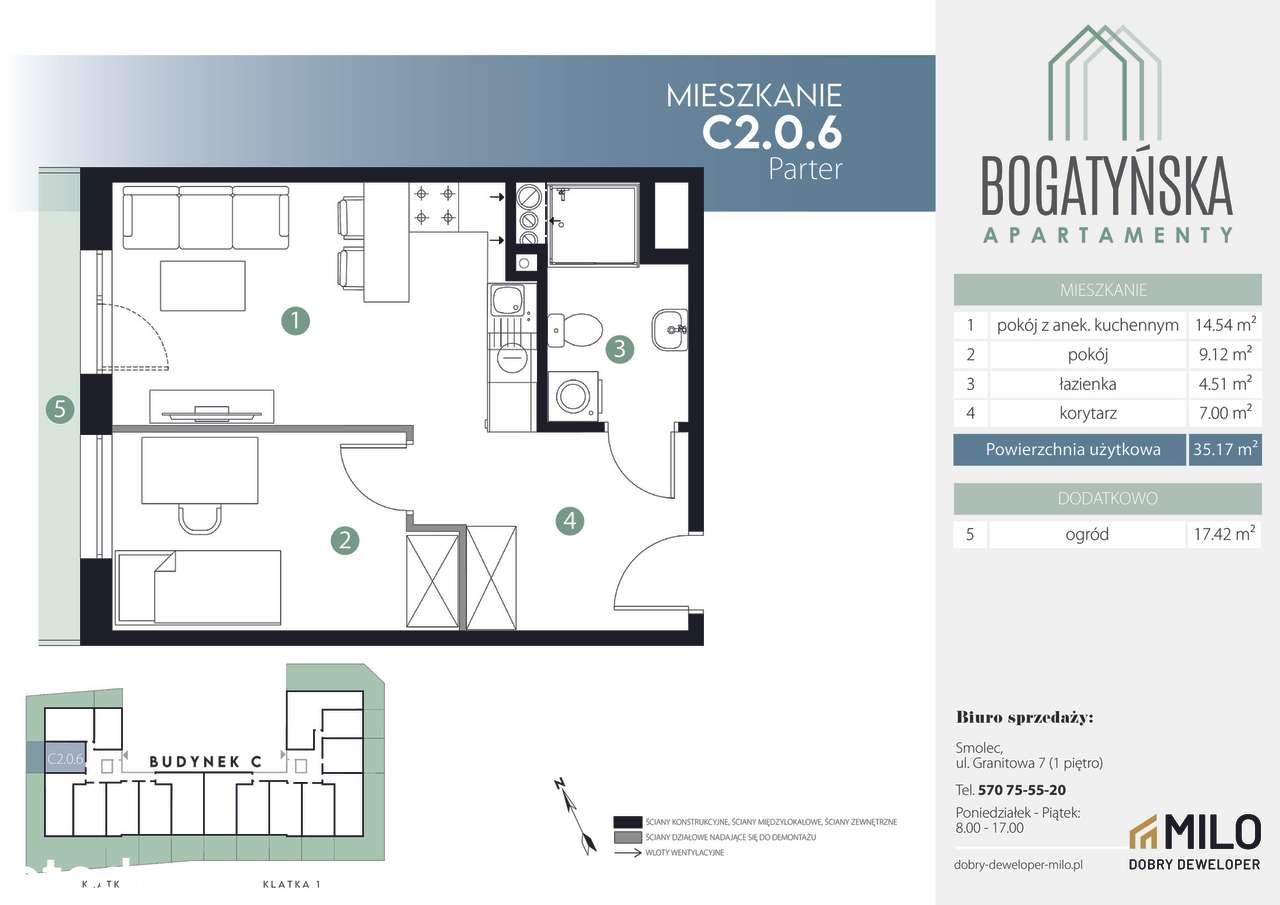 2-Zimmer-Wohnung, 35 m²