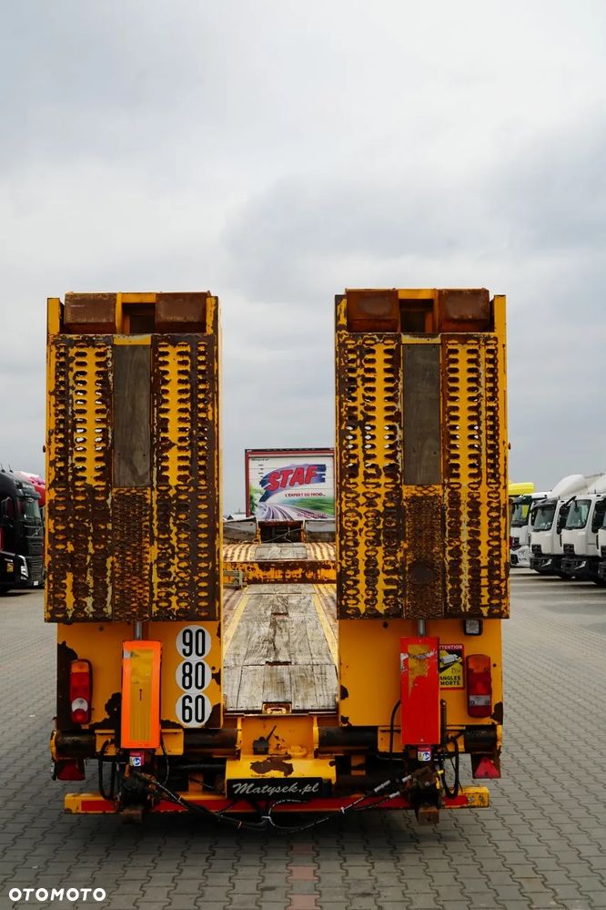 Castera AMC / NACZEPA LAWETA / NISKOPODWOZIOWA / 13,1 M / NAJAZDY HYDRAULICZNE / OŚ SKRĘTNA / WCIĄGARKA - 13