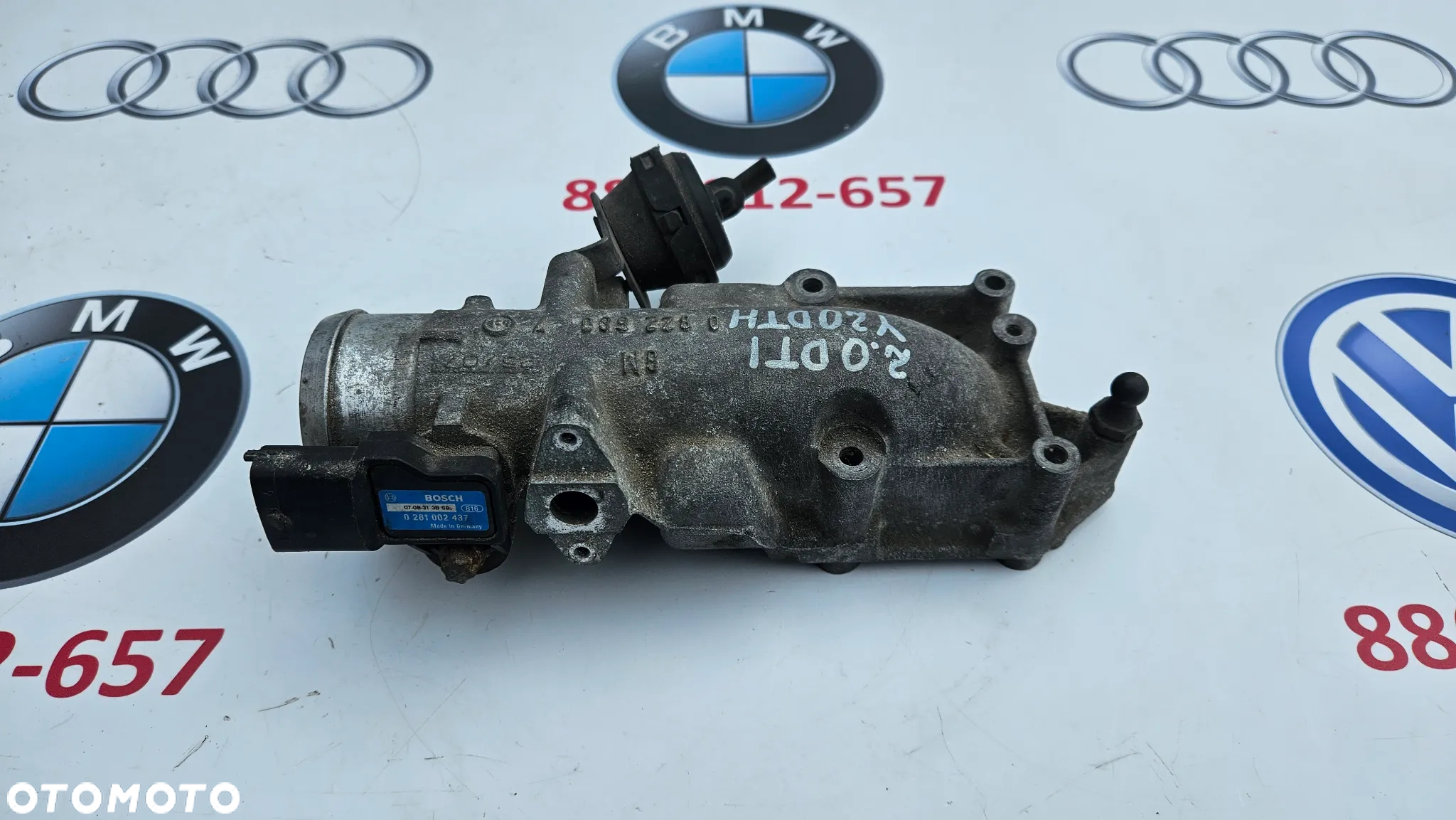 Opel Vectra C 2.0 DTI Y20DTH Czujnik ciśnienia MapSensor 0281002437 BOSCH - 2