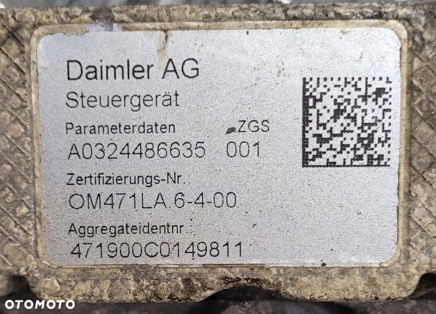 STEROWNIK SILNIKA MERCEDES ACTROS MCM2 A0324486635 - 2