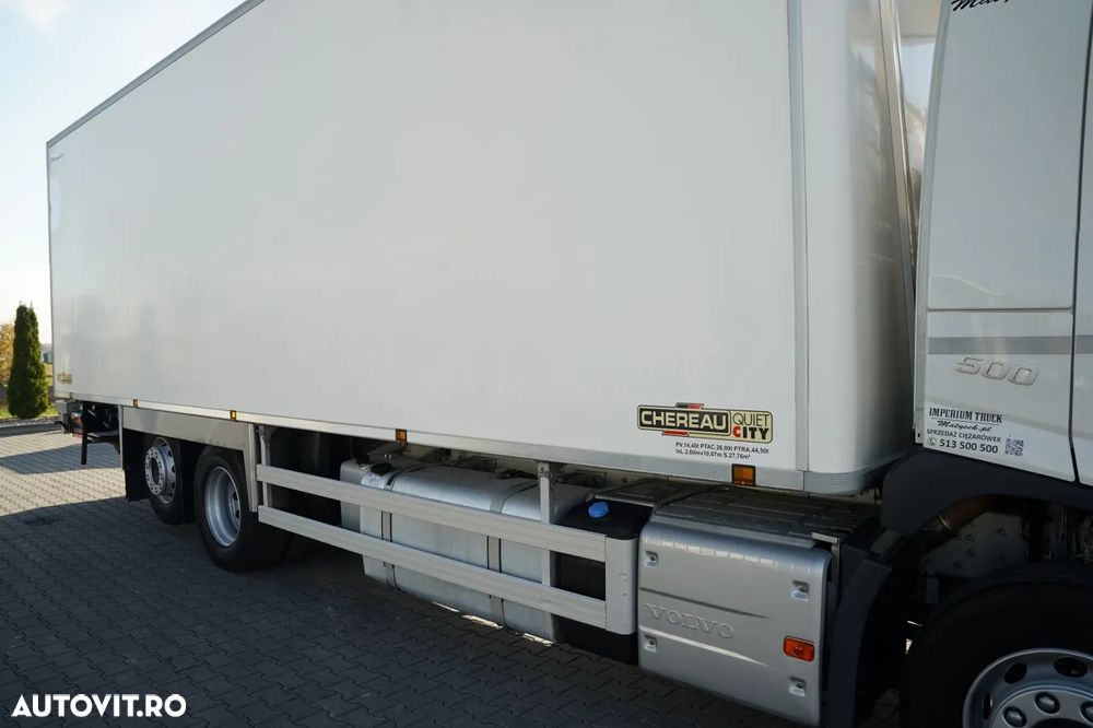 Volvo FM 500 / REFRIGERAT / 6X2 / CHERAU / 8.5 M / CARRIER SUPRA / MULTIMEMBRU / I-SHIFT / DHOLLANDIA LIFT / PUNTE DE DIRECȚIE ȘI RIDICARE / - 15