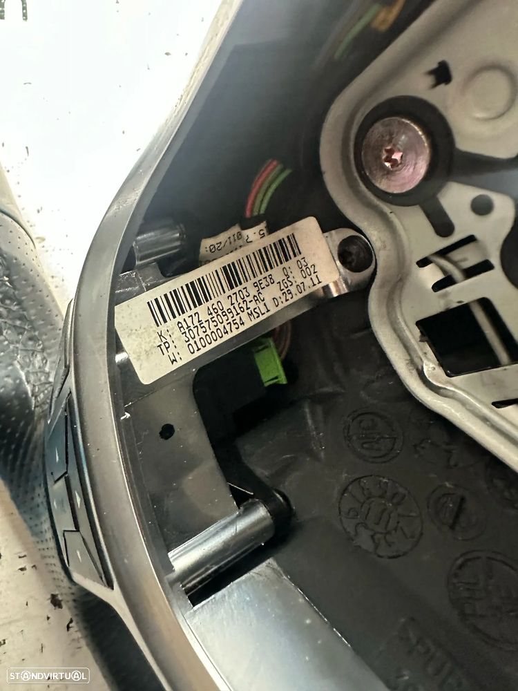 .Volante Guiador Pele Pele Perfurada Multifunções Comandos Original AMG Mercedes Benz Flat Bottom W212 W204 W218 R172 - 7