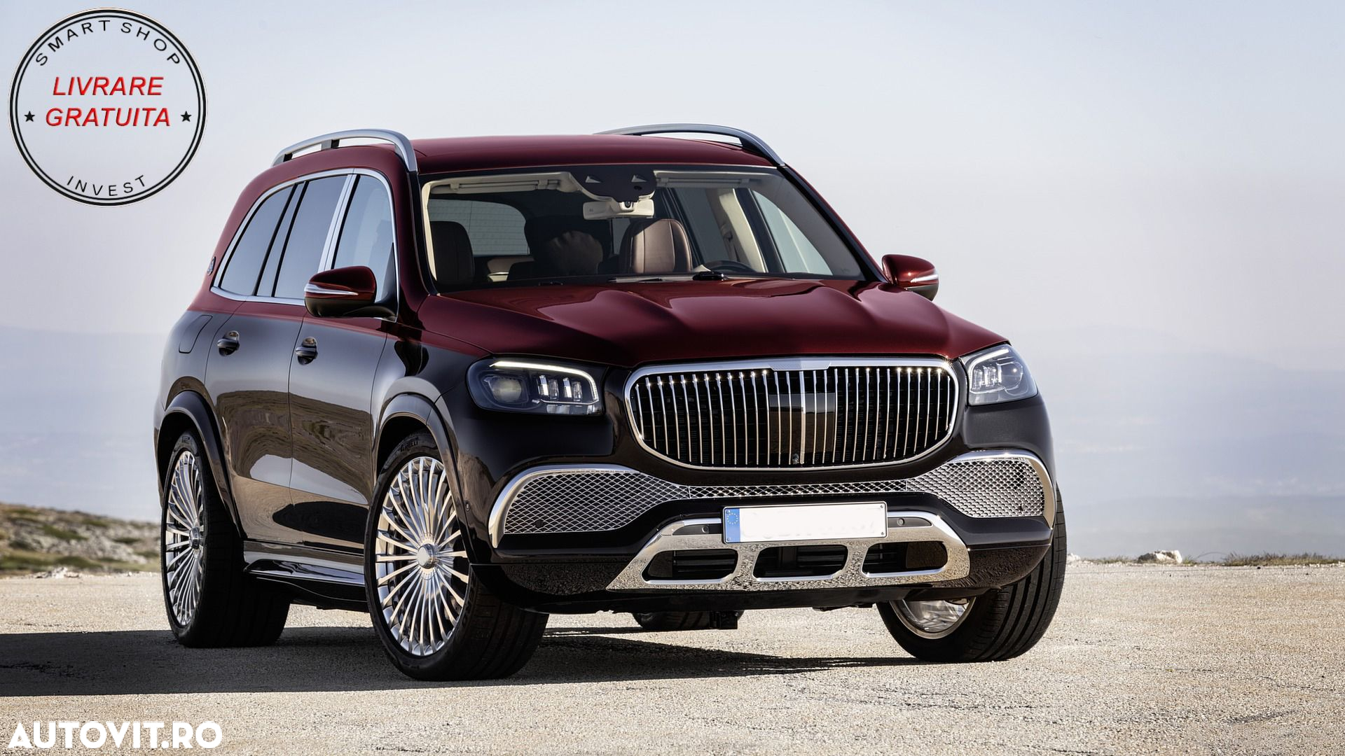 Grila Centrala Mercedes GLS SUV X167 (2019-2023) M Look Crom- livrare gratuita - 5