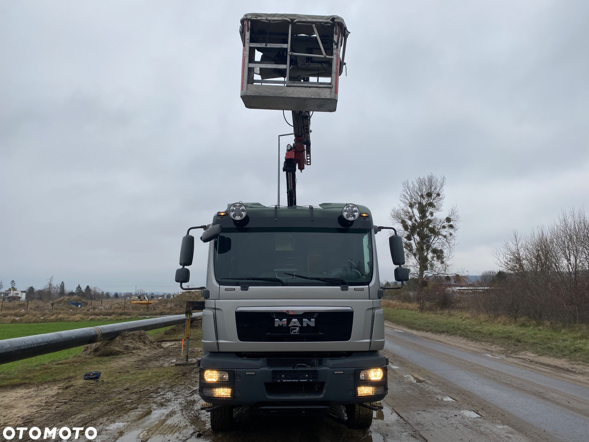 MAN TGM 15.290 4x4 Euro5 Energetyka HMF 1020 wciągarka podest osobowy - 3