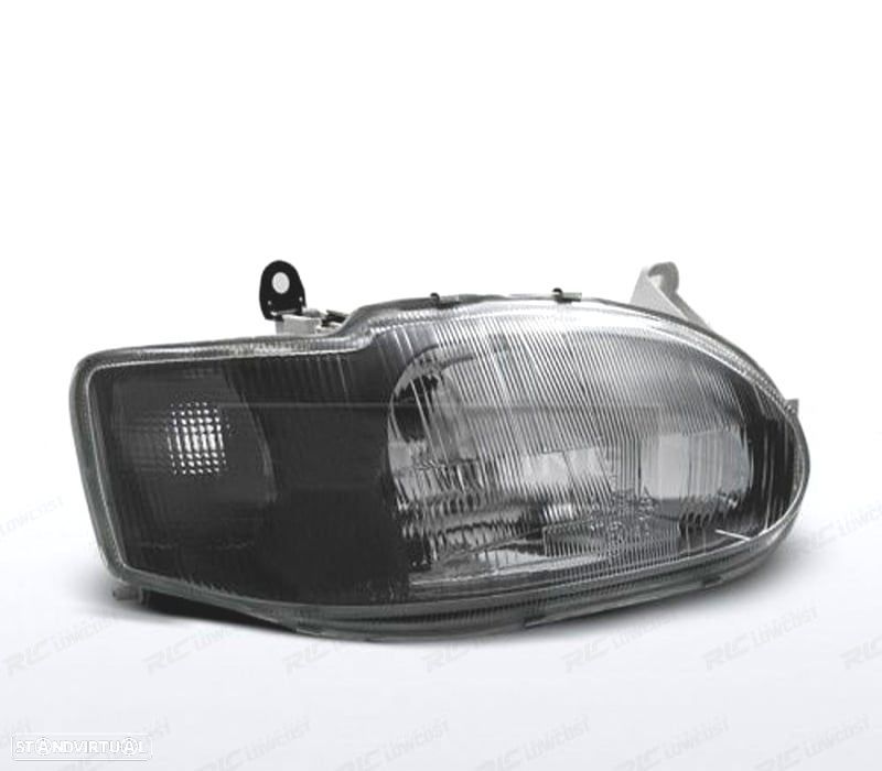 FARÓIS PARA FORD ESCORT MK7 95-00 BLACK PRETO - 1