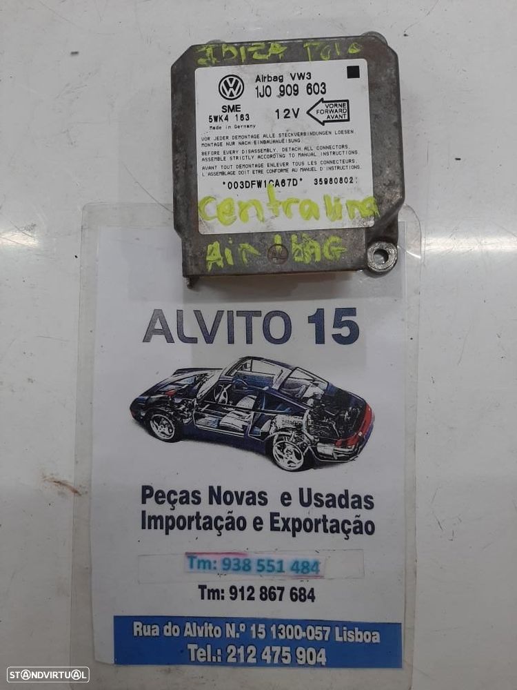centralina do airbag Seat Ibiza, VW Polo  ref:  1JO909603 - 1