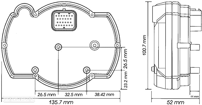 conta rotações universal koso rx2nr + - 4