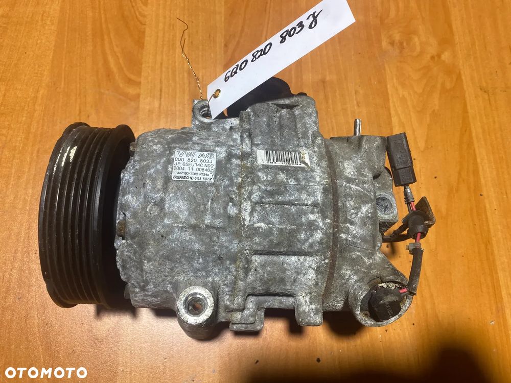 KOMPRESOR SPRĘŻARKA KLIMATYZACJI VW AUDI SEAT SKODA 6Q0820803J - 1