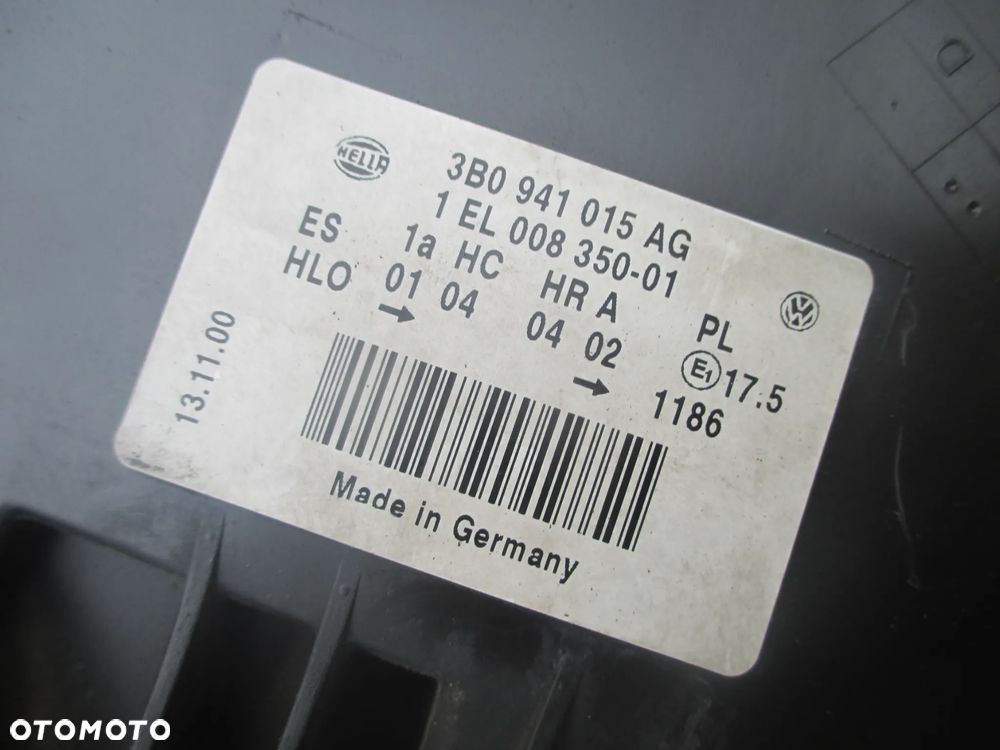 lampa lewa VW Passat B5 lift Hella Europa - 5