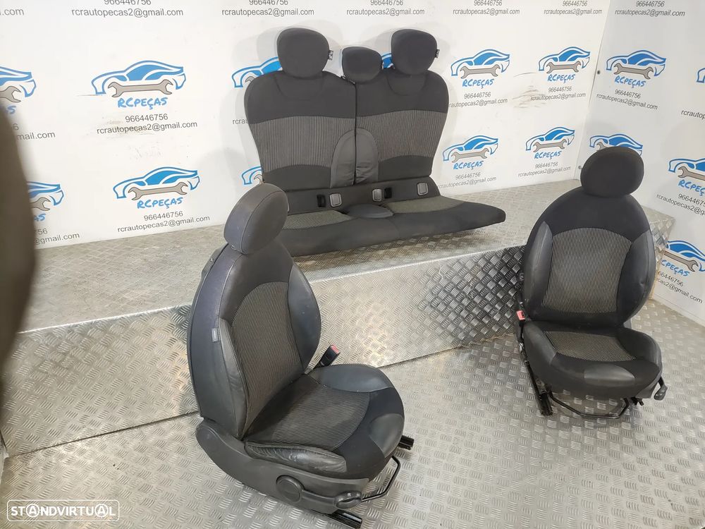 BANCO BANCOS ORIGINAIS MINI COOPER R55 CLUBMAN PELE TECIDO AIRBAG - 2