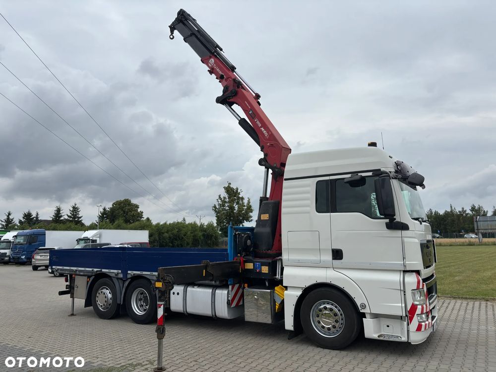 MAN TGX 26.480 6x2/4 z HDS z przodu na wieńcu HMF 3220 K5 , energetyka, konstrukcje dachowe , montażowy dźwig, budowlanka , kontenery (PALFINGER, HIAAB, EFFER, FASSI) cały na poduszkach - 16