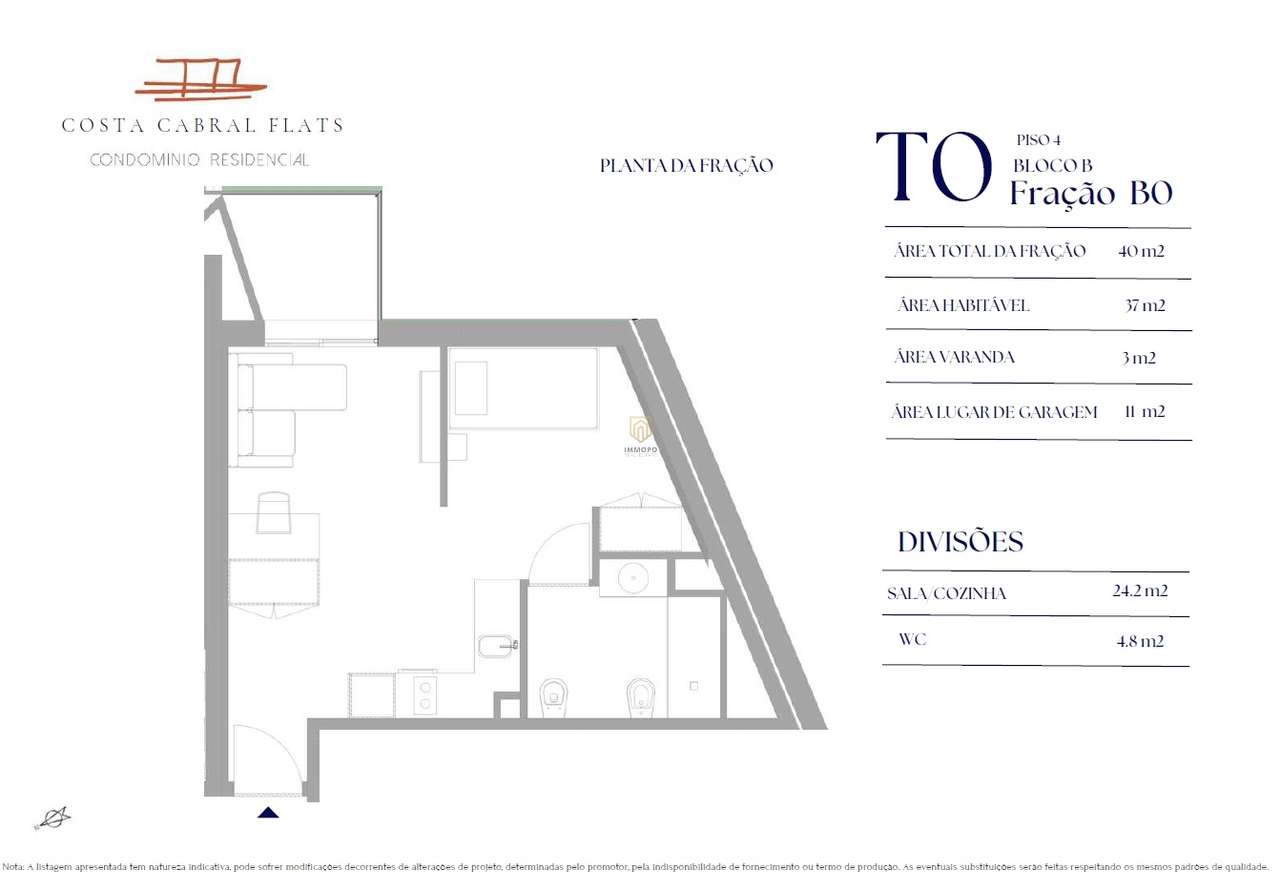 Apartamento T0 Venda em Paranhos,Porto - Grande imagem: 5/6