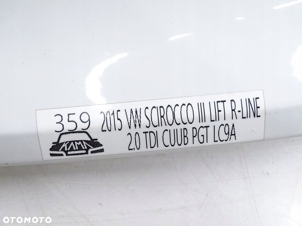 SPOILER LOTKA KLAPY TYŁ VW SCIROCCO III 1K8 LIFT R R-LINE 1K8827933M LC9A - 11