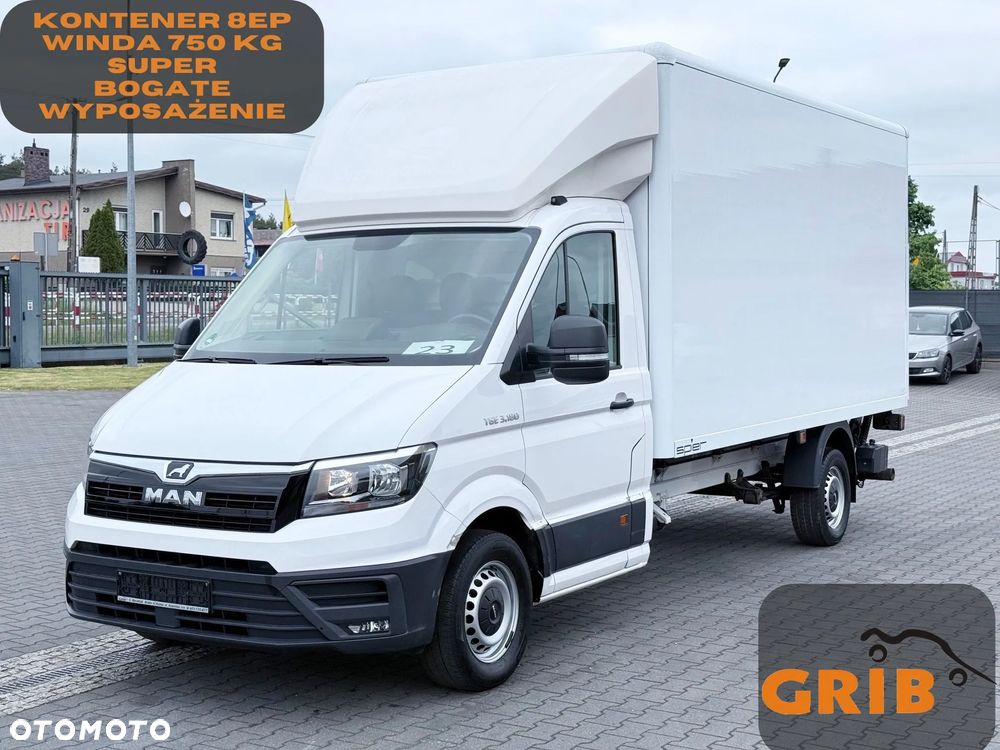 MAN TGE 3.180 Kontener 8ep + Winda 750 kg Bogate Wyposażenie TOP