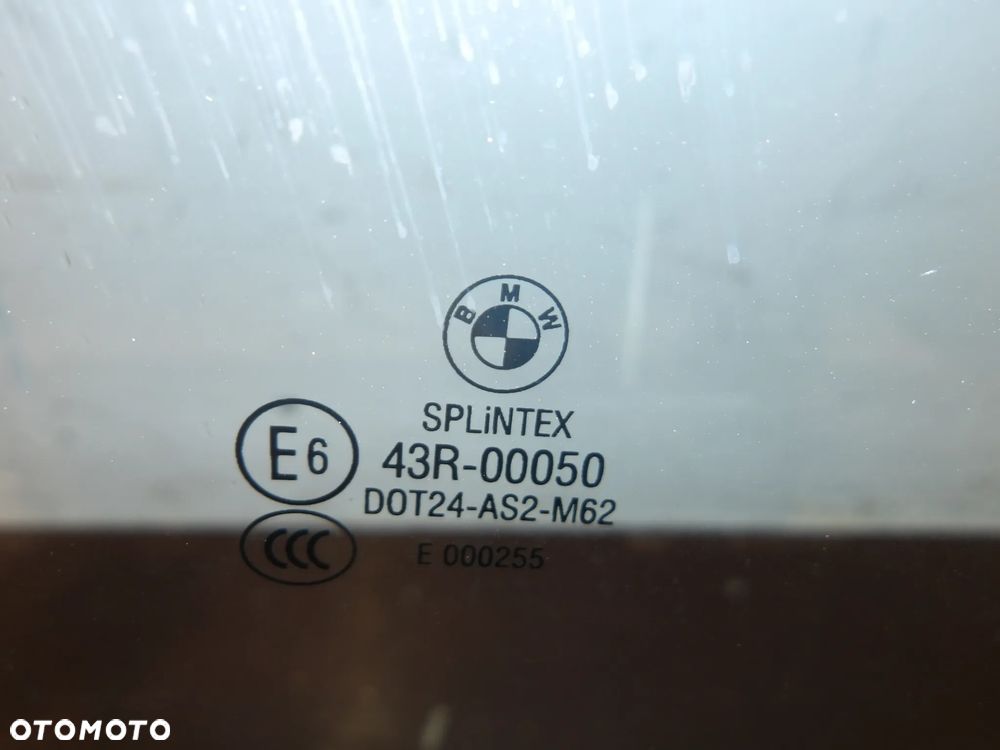 BMW E60 LIFT 07-10 SZYBA PRAWA PRZEDNIA - 2