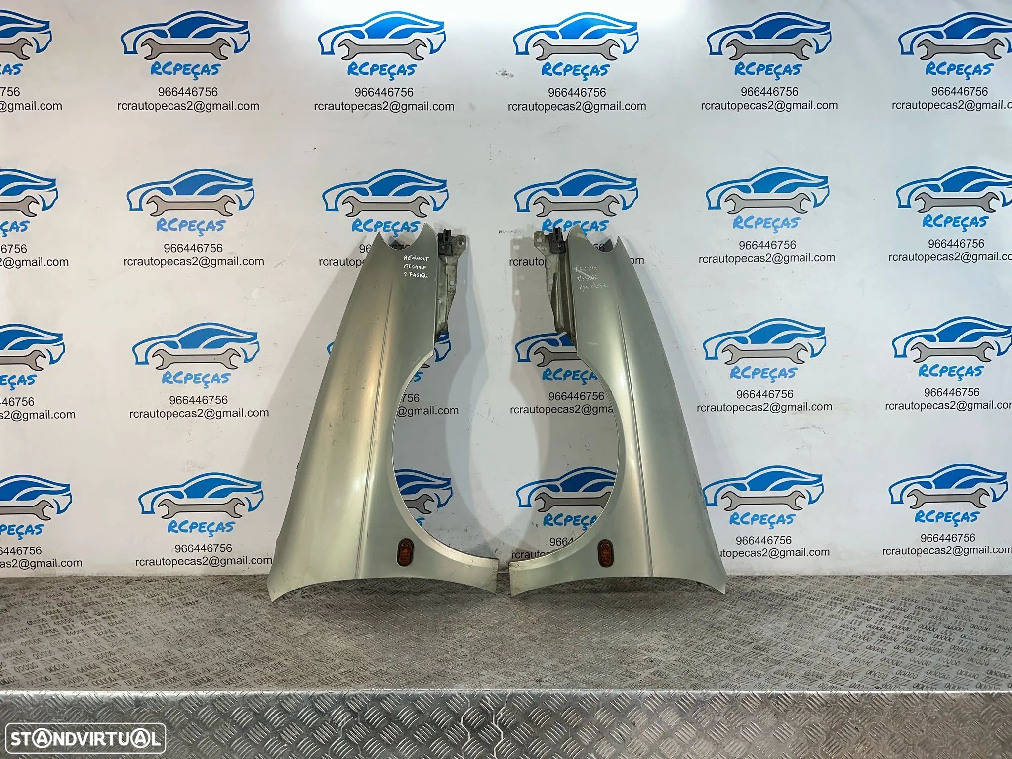 .Conjunto Guardalamas Frente Frontal Esquerdo Direito Original Renault Megane 1 MK1 Fase 2 1999 - 2003 - 1