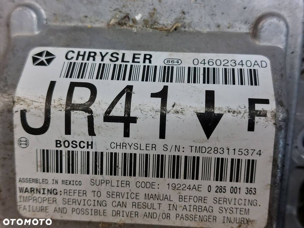 ZESTAW AIRBAG KOKPIT DESKA PODUSZKI MODUŁ CHRYSLER SEBRING II - 10