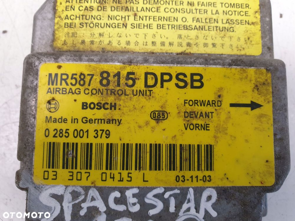 Mitsubishi Space Star MODUŁ PODUSZEK POWIETRZNYCH - 2