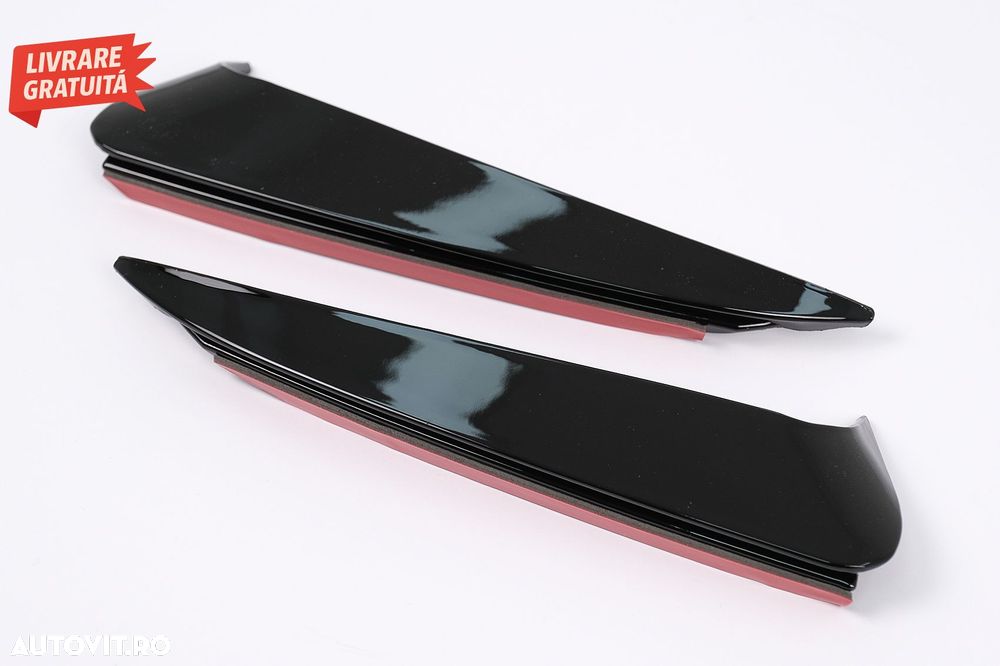 Ornamente bara Spate flapsuri Mercedes C Class W205 (2014-2020) Negru Lucios- livrare gratuita - 2