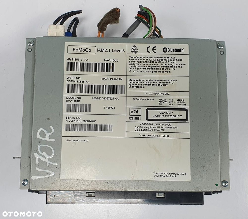 RADIO CZYTNIK CD NAWIGACJA VOLVO V70 III 31357227 31357771 CF6N-18C815-HA - 2