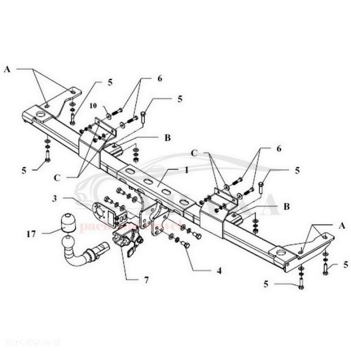Hak Holowniczy Automat Do Bmw Seria 5 E34 Sedan 1988-1995 - 3