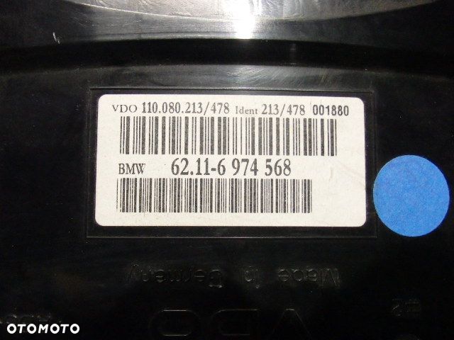 BMW E60 E61 ZEGARY EUROPA LICZNIK BENZYNA 6974568 RAF-AUTO CZĘŚCI BMW - 2