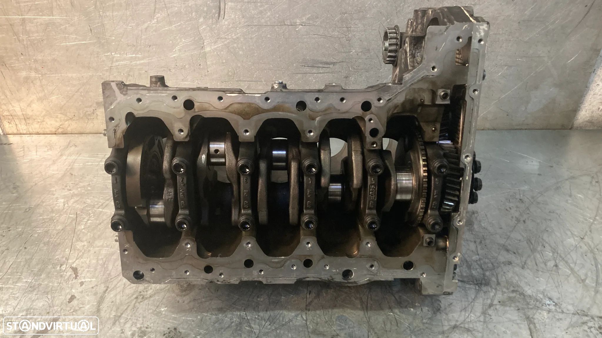 BLOCO DO MOTOR COM CAMBOTA VOLKSWAGEN TOUAREG / TRANSPORTER 2.5TDI BAC AXE 070103021C - 1