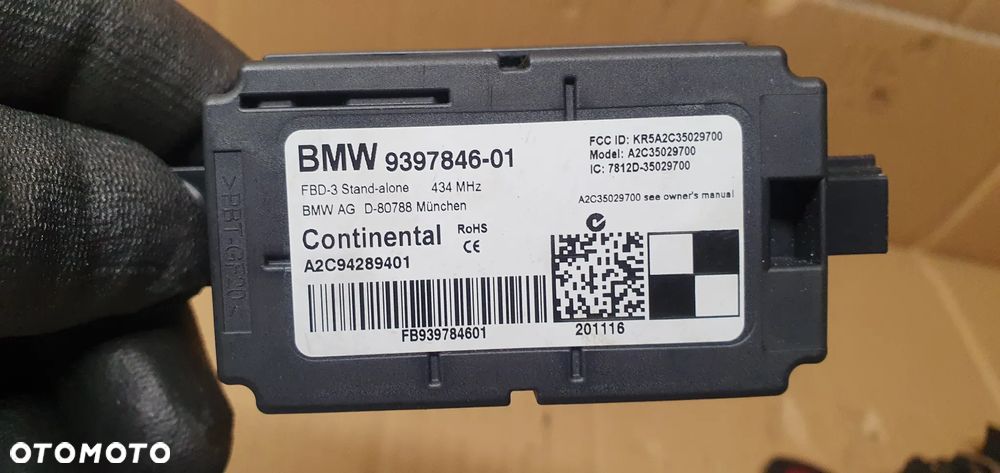 Zestaw startowy komputer stacyjka moduł BMW 3 F30 F31 1.5 8691836 - 13