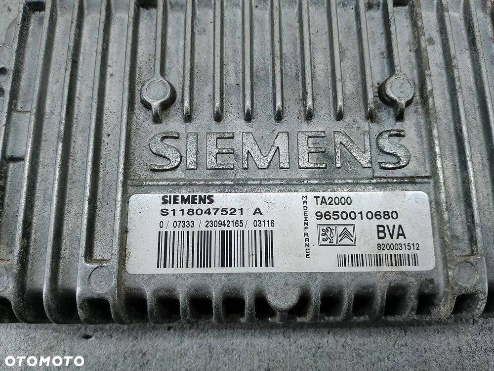 STEROWNIK SKRZYNI BIEGÓW CITROEN C3 I 9650010680 S118047521A 1.4 i 8V - 4