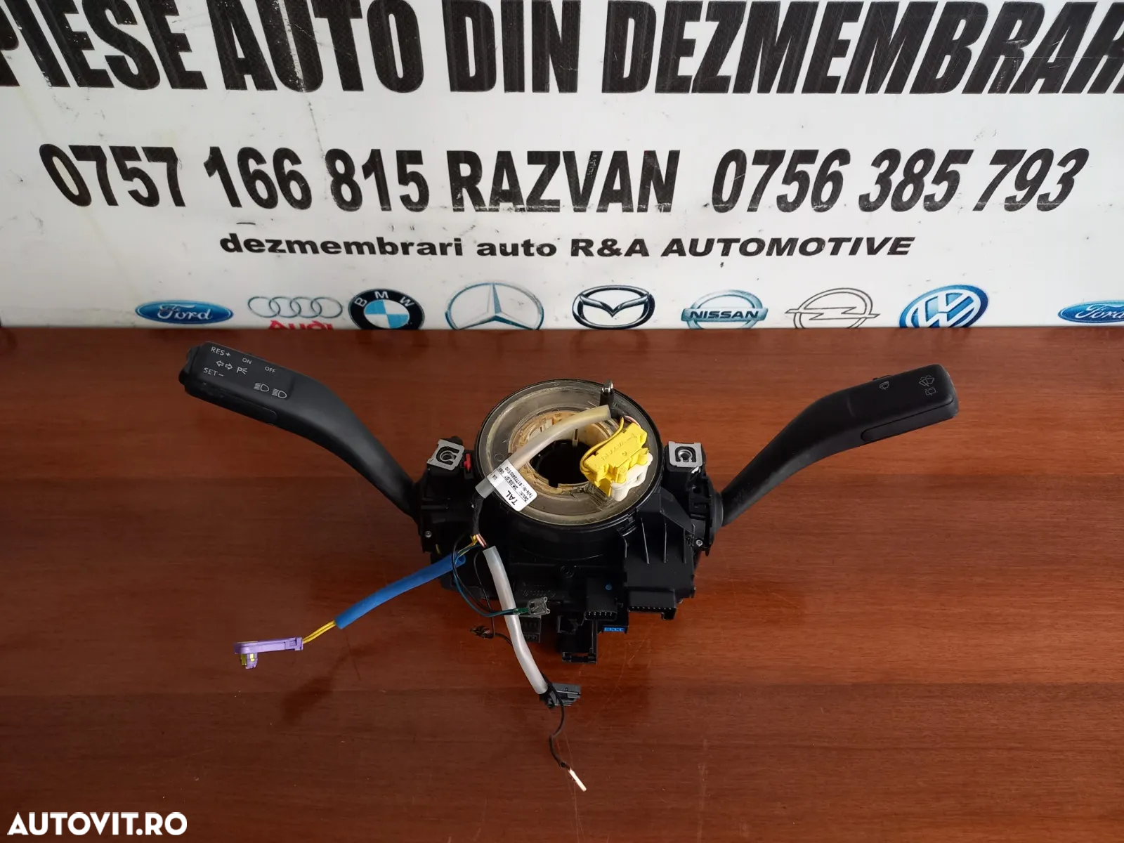 Spira Volan Airbag Maneta Semnalizare Stergatoare Tempomat Vw Golf 5 Jetta Touran Skoda Octavia Etc - 2