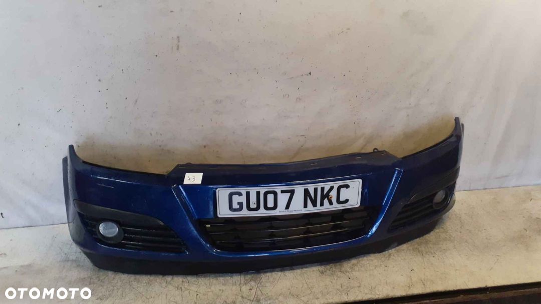 + ZDERZAK PRZÓD PRZEDNI OPEL ASTRA H 3 III Z21B GRANAT GRANATOWY HALOGENY - 1