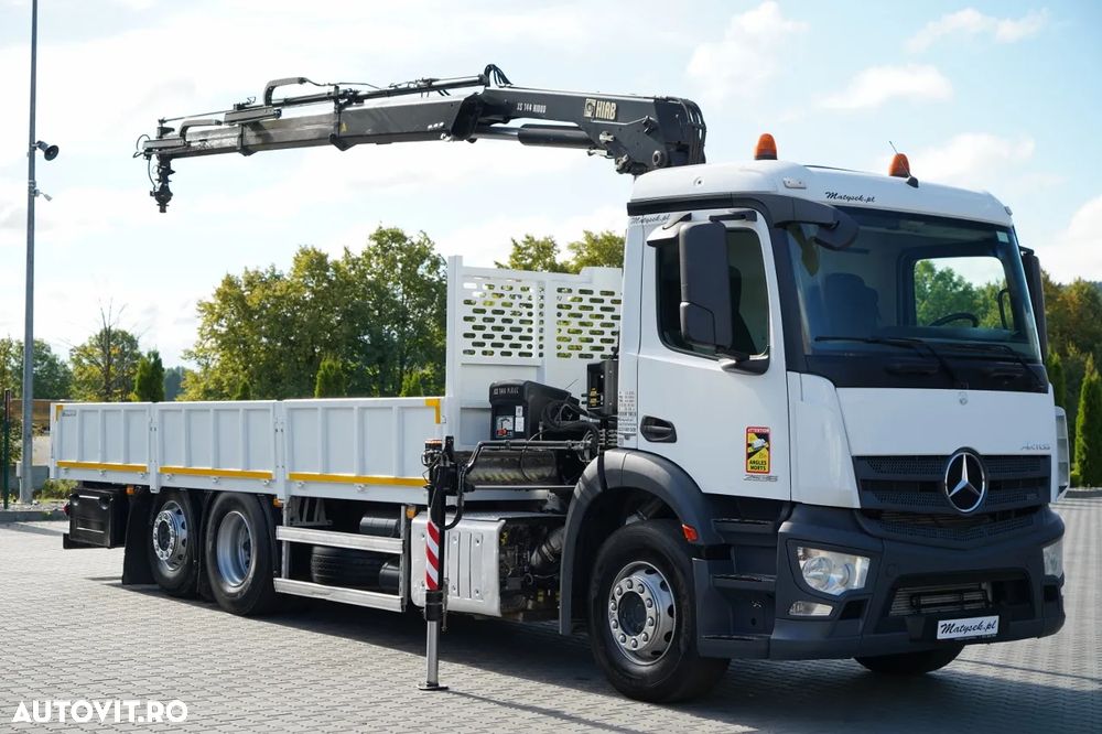 Mercedes-Benz ANTOS 2536 / 6x2 / PUNTE RIDICATĂ / PUNTE DIRECȚIE / HDS HIAB 144bs-2 Hiduo / ROTARE / TELECOMANDĂ - 1