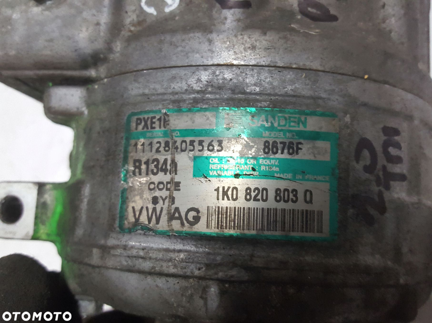 VW PASSAT B7 10-14r 2.0 TDI SPRĘŻARKA KLIMATYZACJI 1K0820803Q - 4