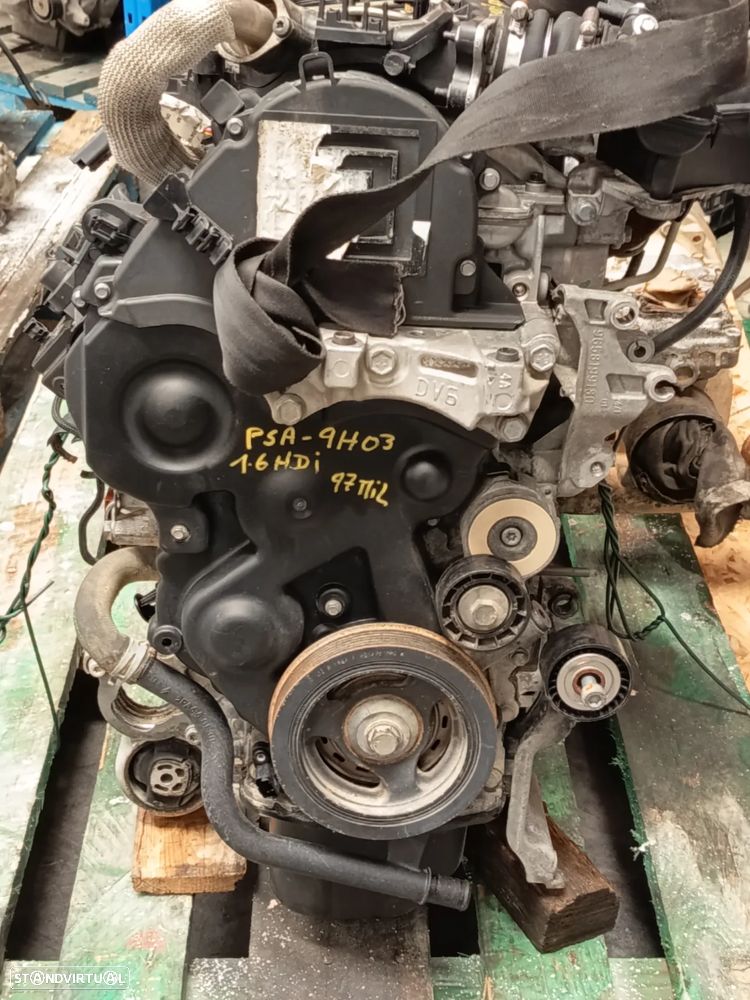 Motor Peugeot/Citroen 1.6 HDI 75cv Ref: 9H03 - 1