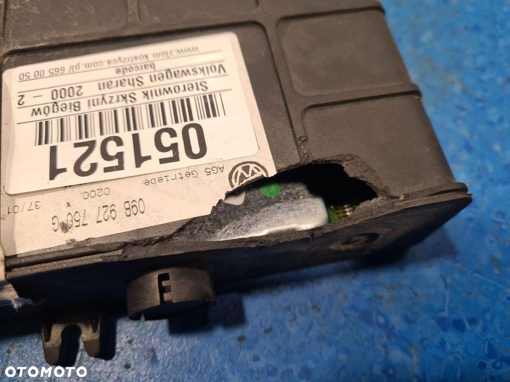 VW SHARAN I LIFT 2.8 V6 STEROWNIK SKRZYNI BIEGÓW 09B927750G - 6