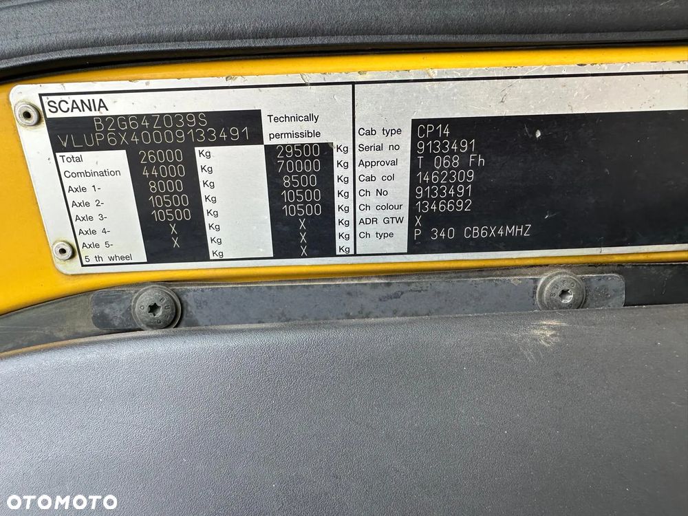 Scania P340  Wywrotka  + żuraw - 27