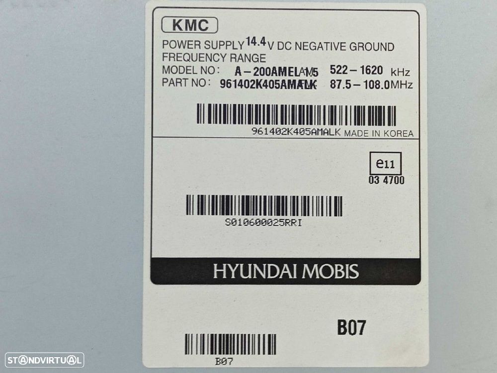 SISTEMA AUDIO / RADIO CD KIA SOUL DRIVE - 3