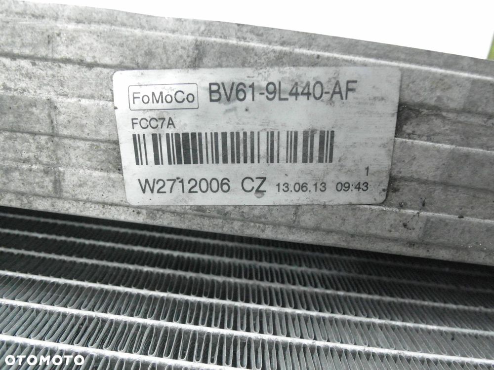 CHŁODNICA WODY KLIMY INTERCOOLER WENTYLATOR FORD KUGA II 1.6 CV618C607GF - 11