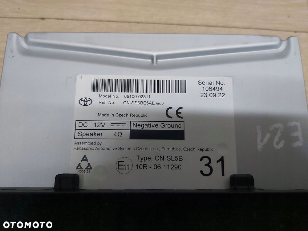 TOYOTA Corolla E21 Radio wyświetlacz nawigacji 86100-02311 - 14