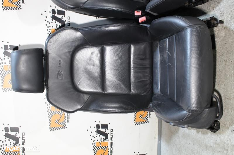 Bancos Audi A3 8P SLine em Pele SportBack com Quartelas - 3