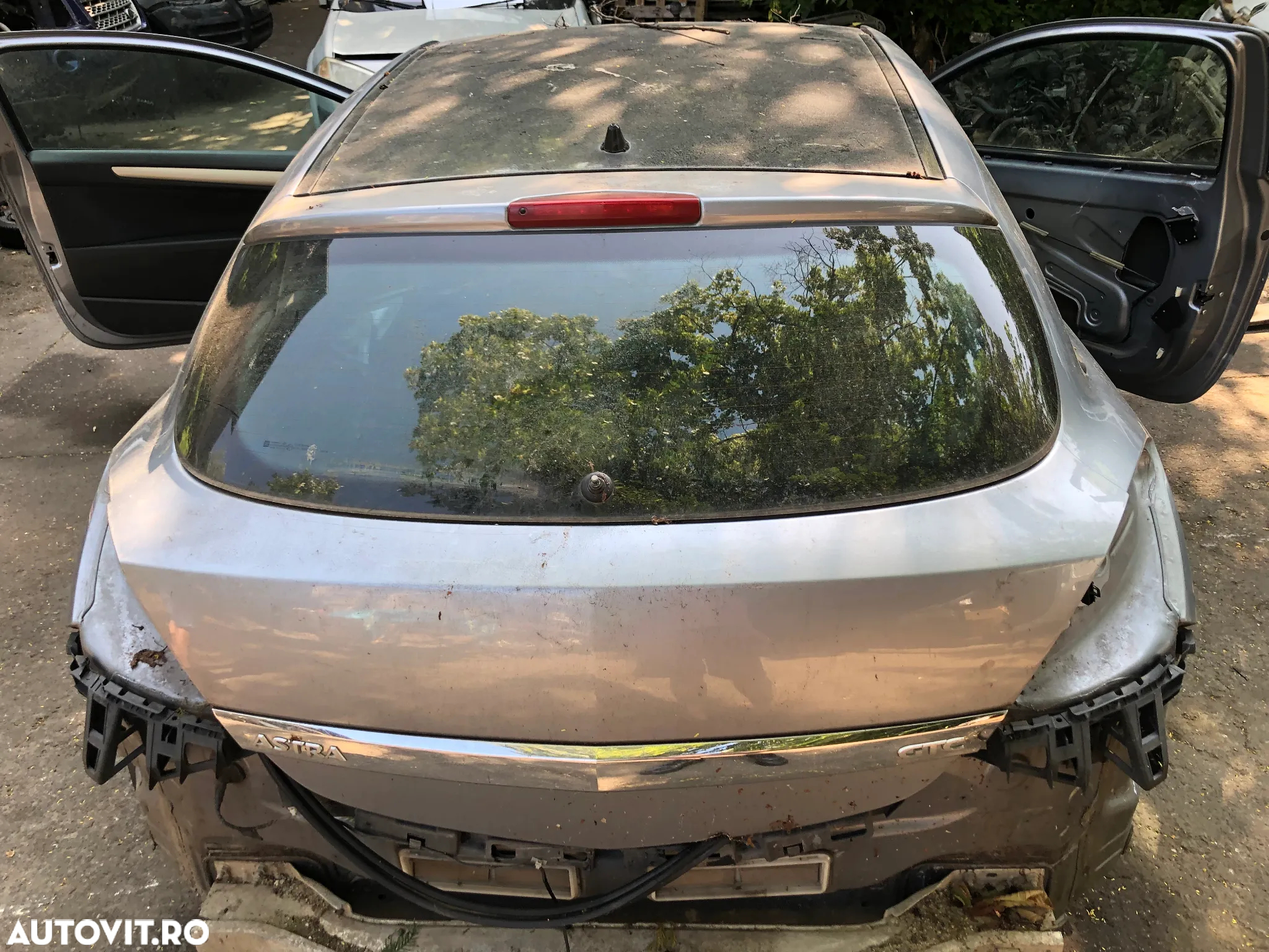 Haion portbagaj complet cu luneta Opel Astra H GTC coupe 2007 gri bleo - 6