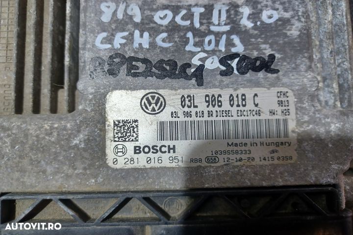 Calculator motor ECU 03L906018C 0281016951 - 2.0 CFHC 03L906018C 0281 - 3
