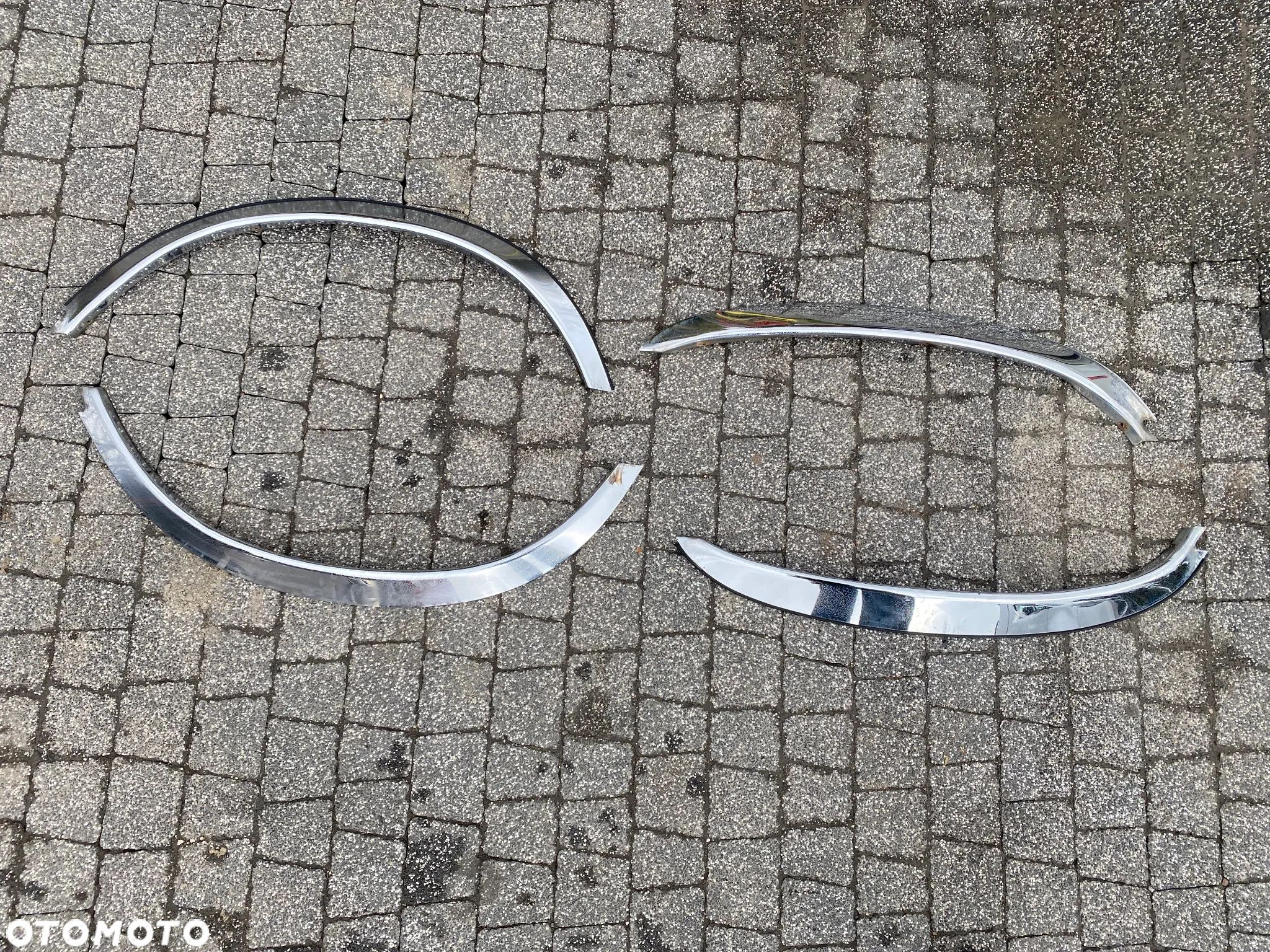 NADKOLE CHROM LEWE PRAWE TYŁ PRZÓD CHROM MERCEDES W107 R107 C107 SLC - 1