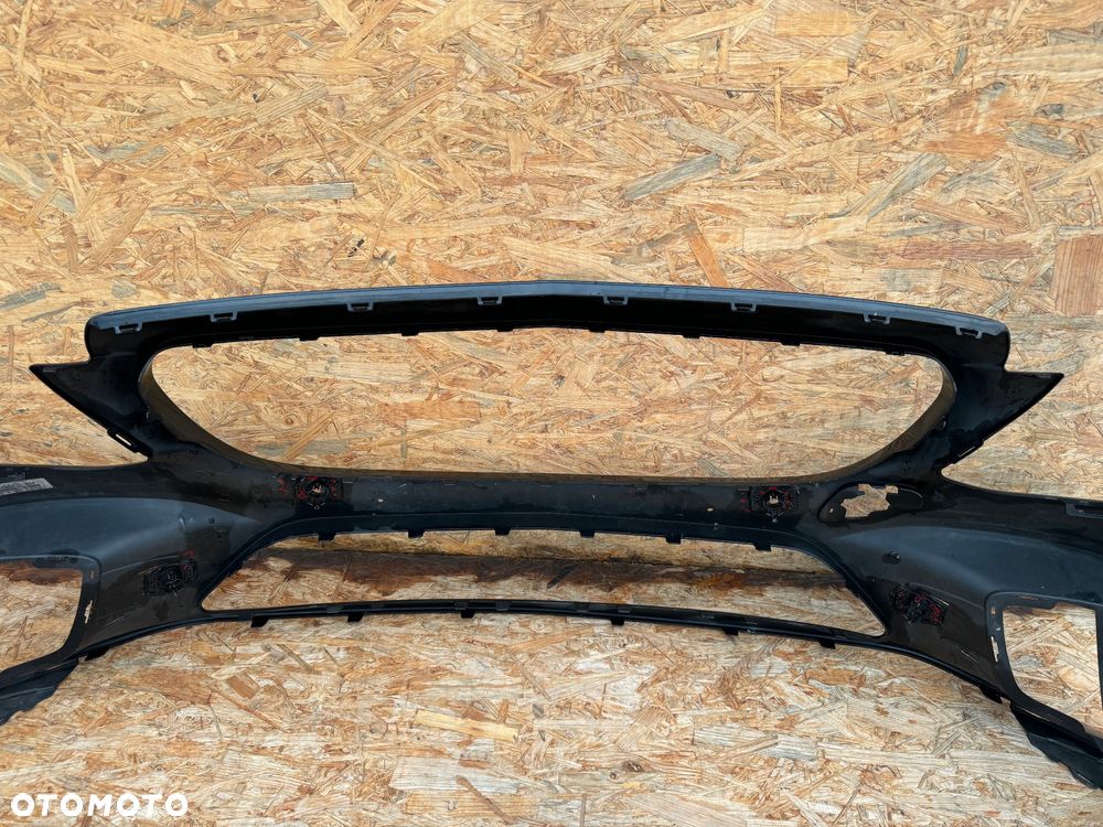 ZDERZAK PRZÓD PRZEDNI MERCEDES-BENZ C-KLASA W205 LIFT AMG 6PDC 19-21 CZARNY LISTWA A2058856002 A2058856502 A2058856602 ORYGINAŁ - 7