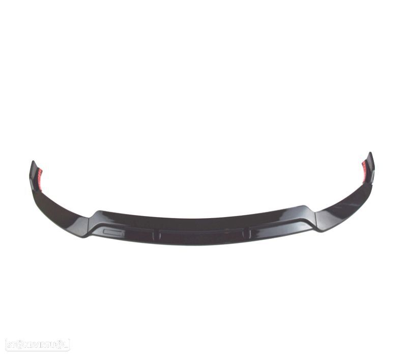 SPOILER LIP FRONTAL MERCEDES CLASE C W205 14-18 LOOK AMG PRETO BRILHANTE - 2
