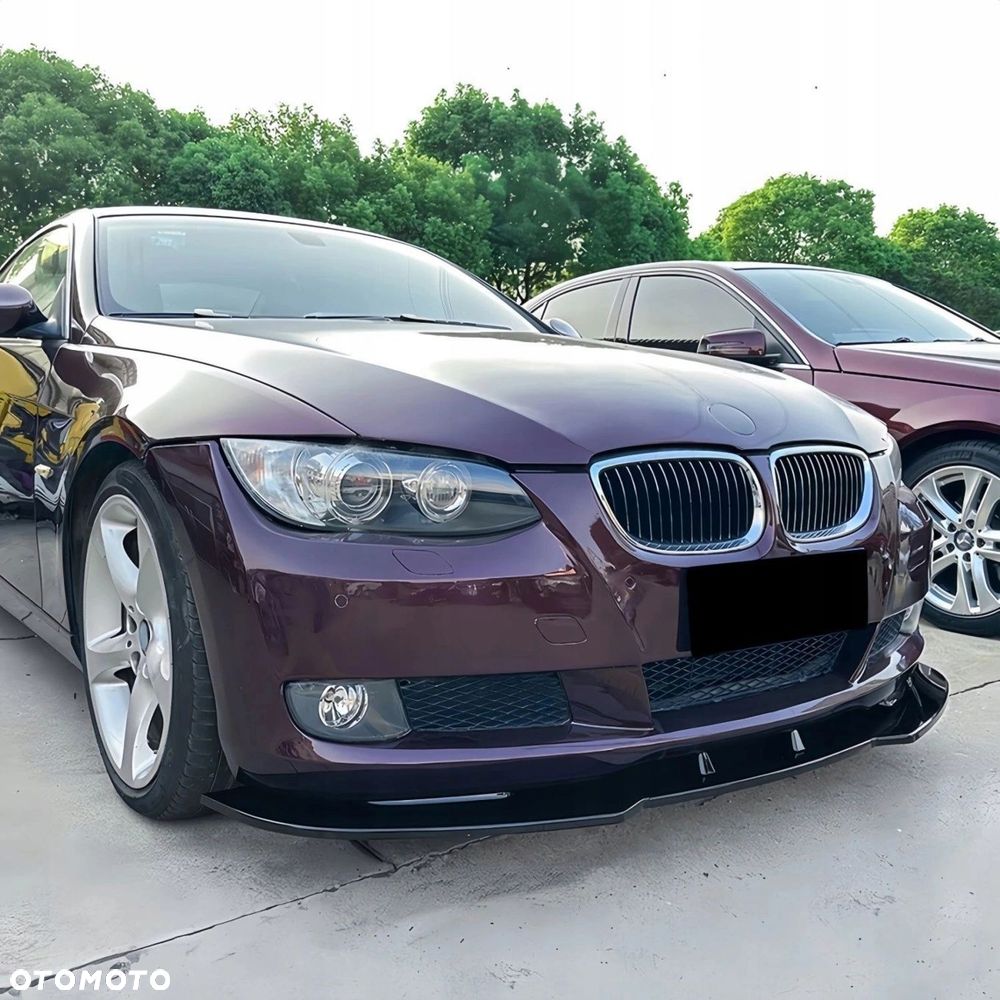 DOKŁADKA PRZEDNIEGO ZDERZAKA BMW E92 E93 czarny połysk LIFT - 3