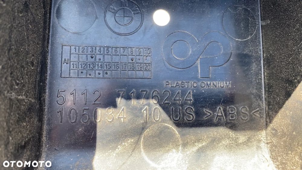 BMW X6 E71 E72 MOCOWANIE ŚLIZG ZDERZAKA TYŁ 7176244 - 4