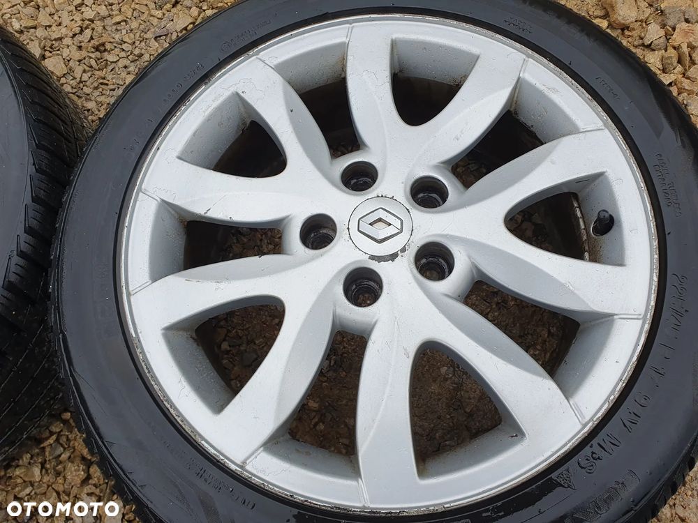 RENAULT 4X KOŁA ALUFELGI 17" 7J ET47 5x114.3 ORYGINALNE FELGI ALUMINIOWE 8200589047 SPIDER + OPONY 45/225/R17 6MM KOMPLET KÓŁ - 4
