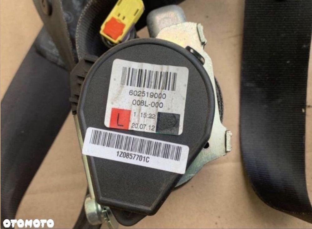 1Z0857701 pas bezpieczeństwa lewy lub prawy skoda octavia 2 II lift - 4